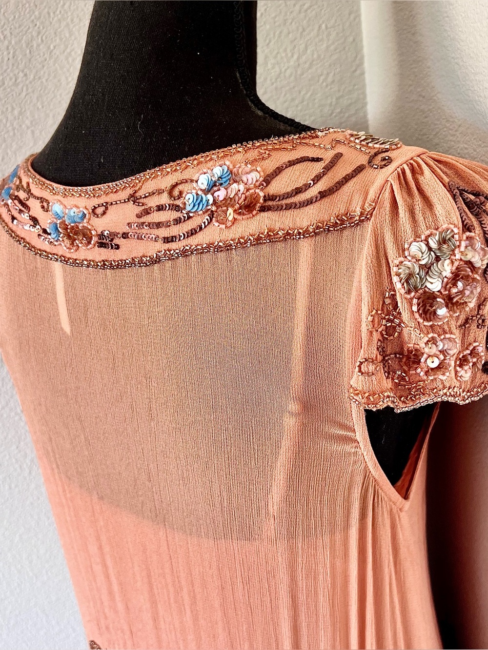 RARE EXC • Free People Magic Garden Dress in Peach • - Picture 10 of 15